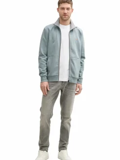 Herren Sweatjacke mit Stehkragen