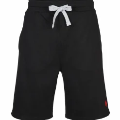 Herren Sweatshorts mit kleiner Stickerei