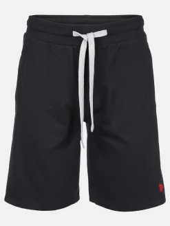 Herren Sweatshorts mit kleiner Stickerei
