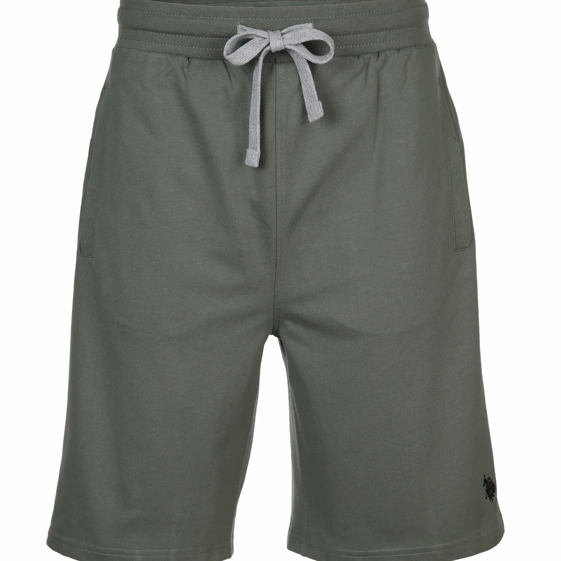 Herren Sweatshorts mit kleiner Stickerei