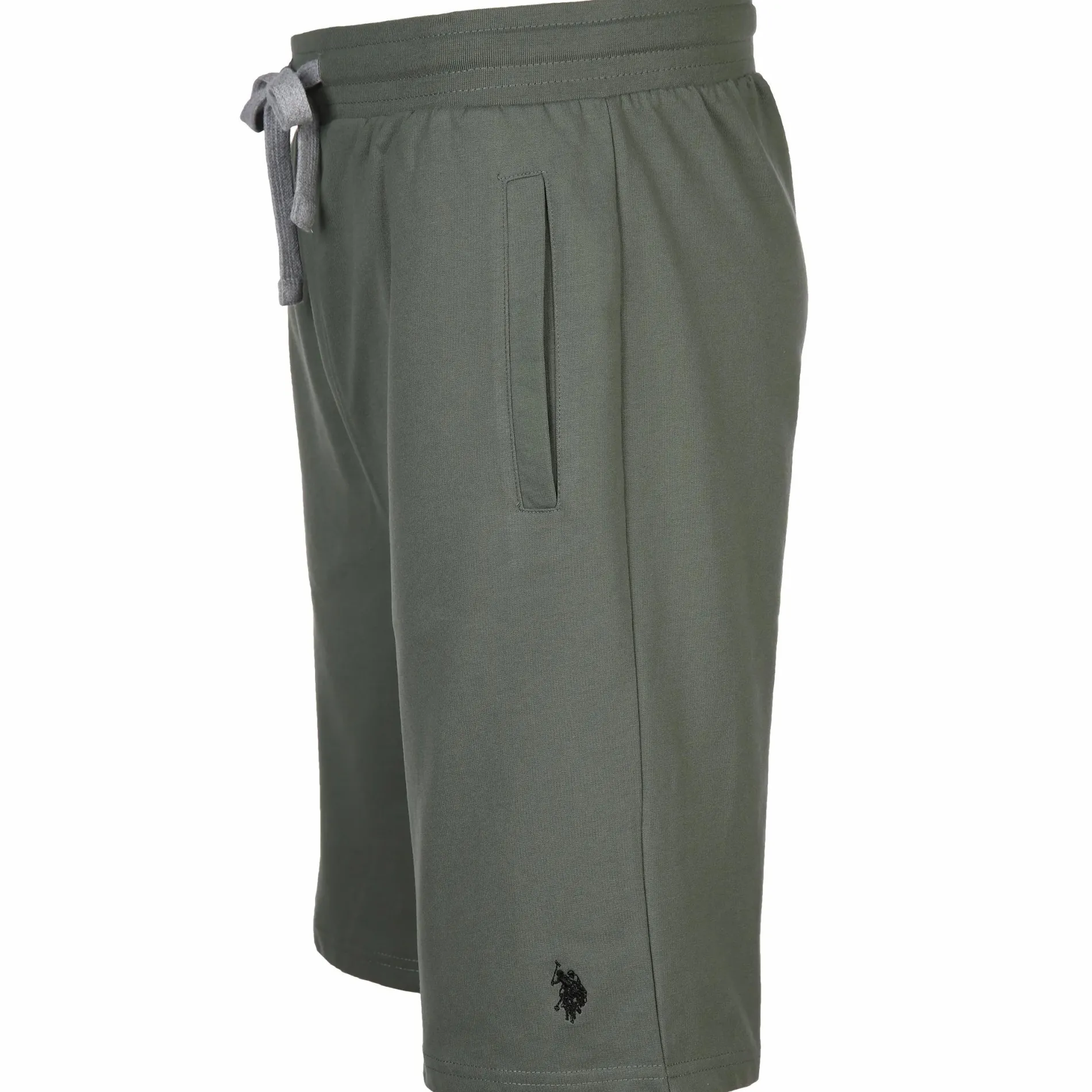 Herren Sweatshorts mit kleiner Stickerei