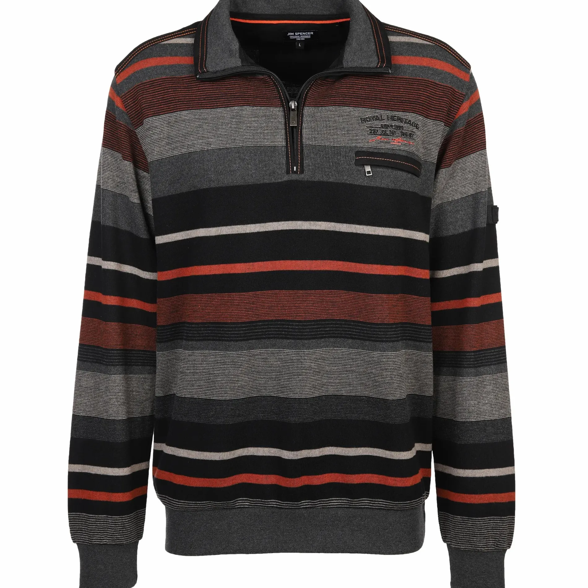 Herren Sweattroyer mit Streifen