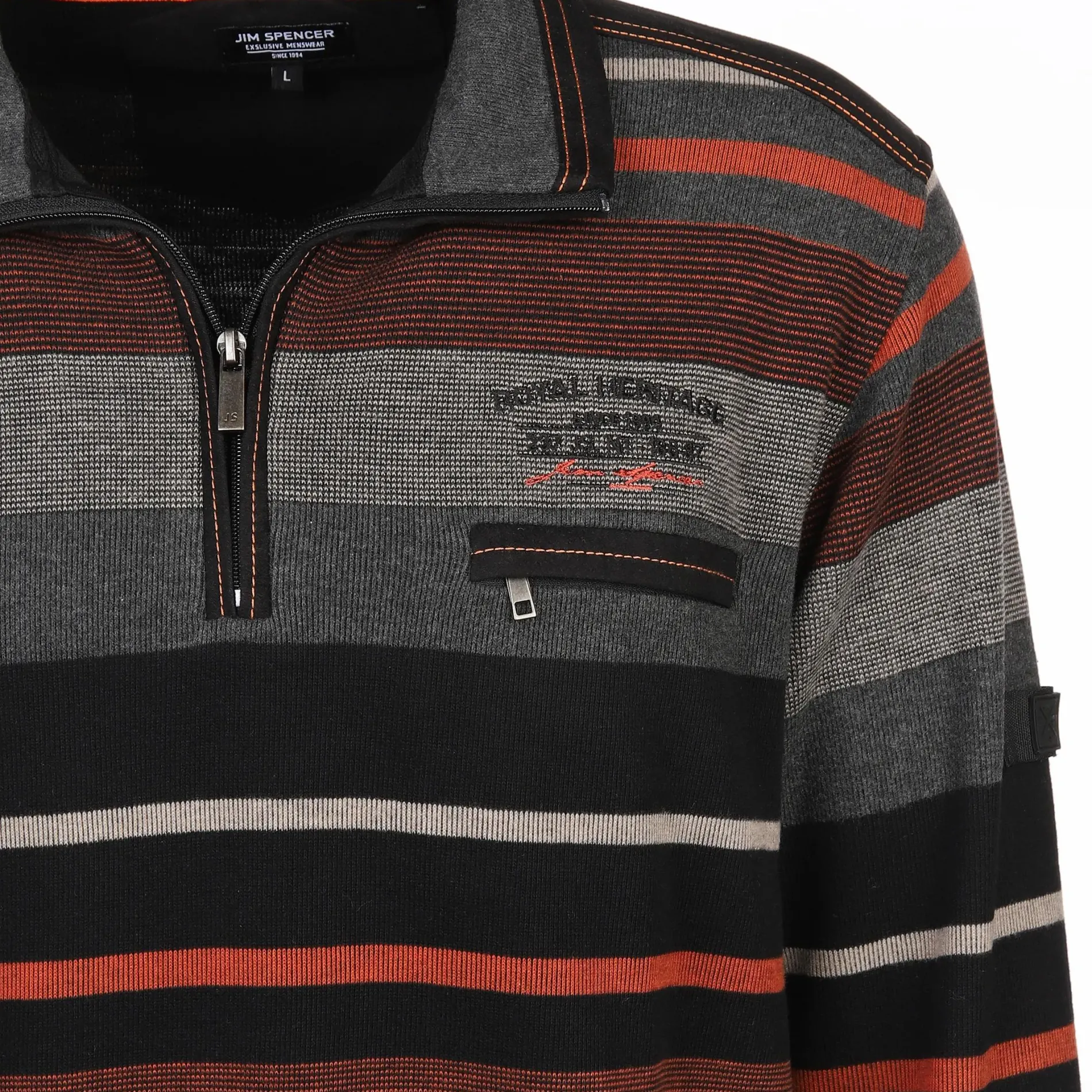 Herren Sweattroyer mit Streifen