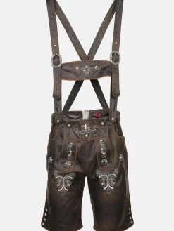 Herren Trachtenshorts in Lederoptik