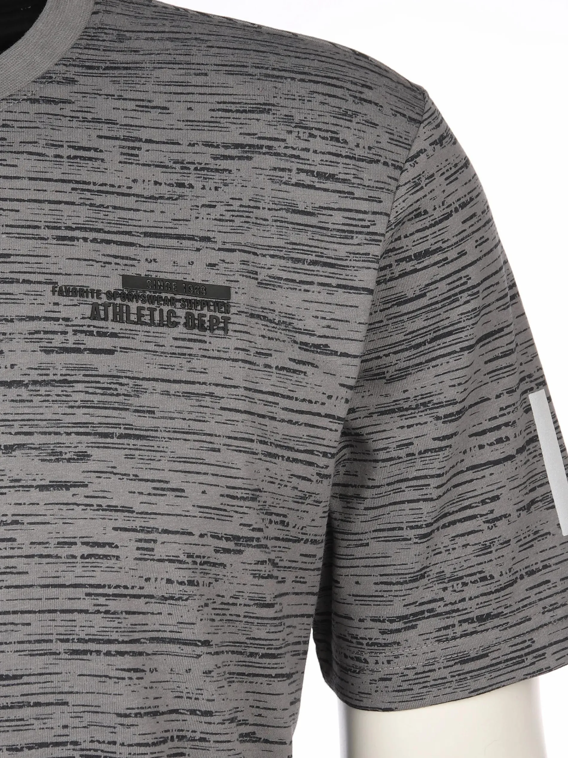 Herren T-Shirt in melierter Optik