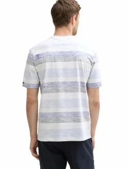 Herren T-Shirt in used Optik mit Streifen