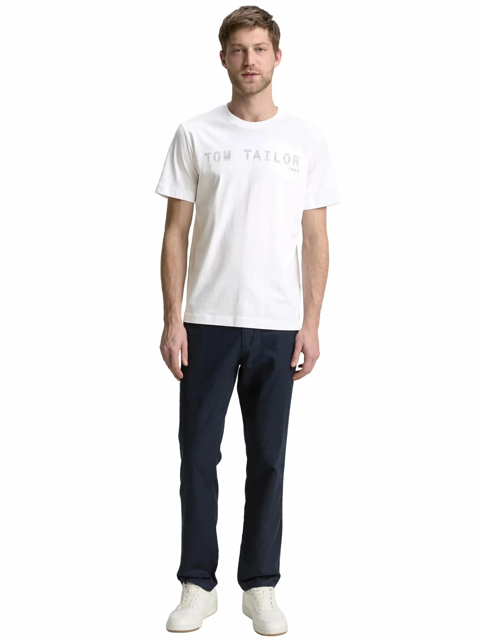 Herren T-Shirt mit Frontlogoprint