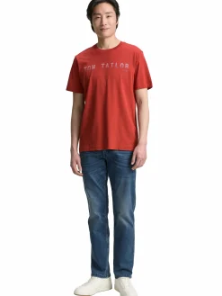 Herren T-Shirt mit Frontlogoprint