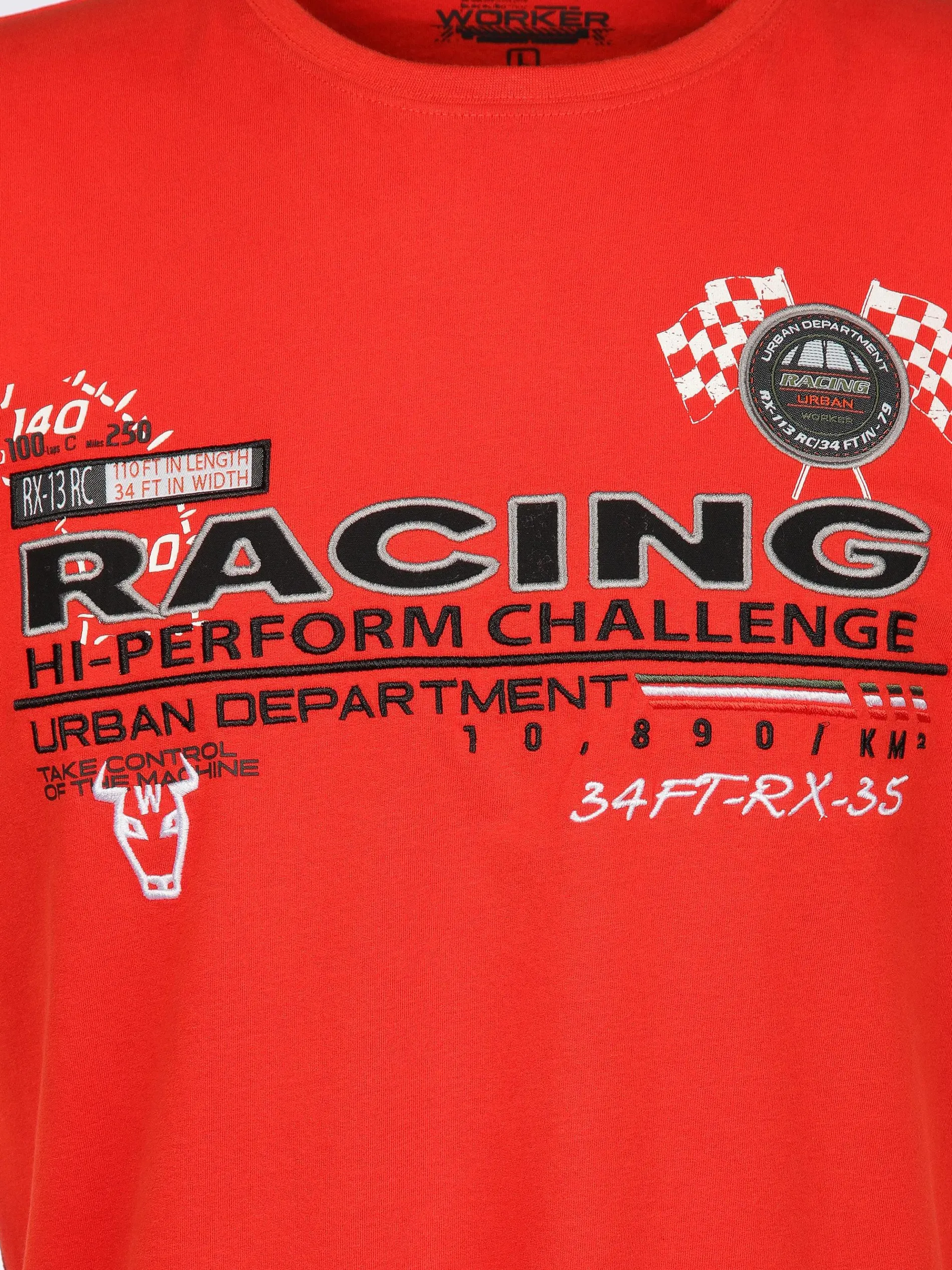 Herren T-Shirt mit Racing Print