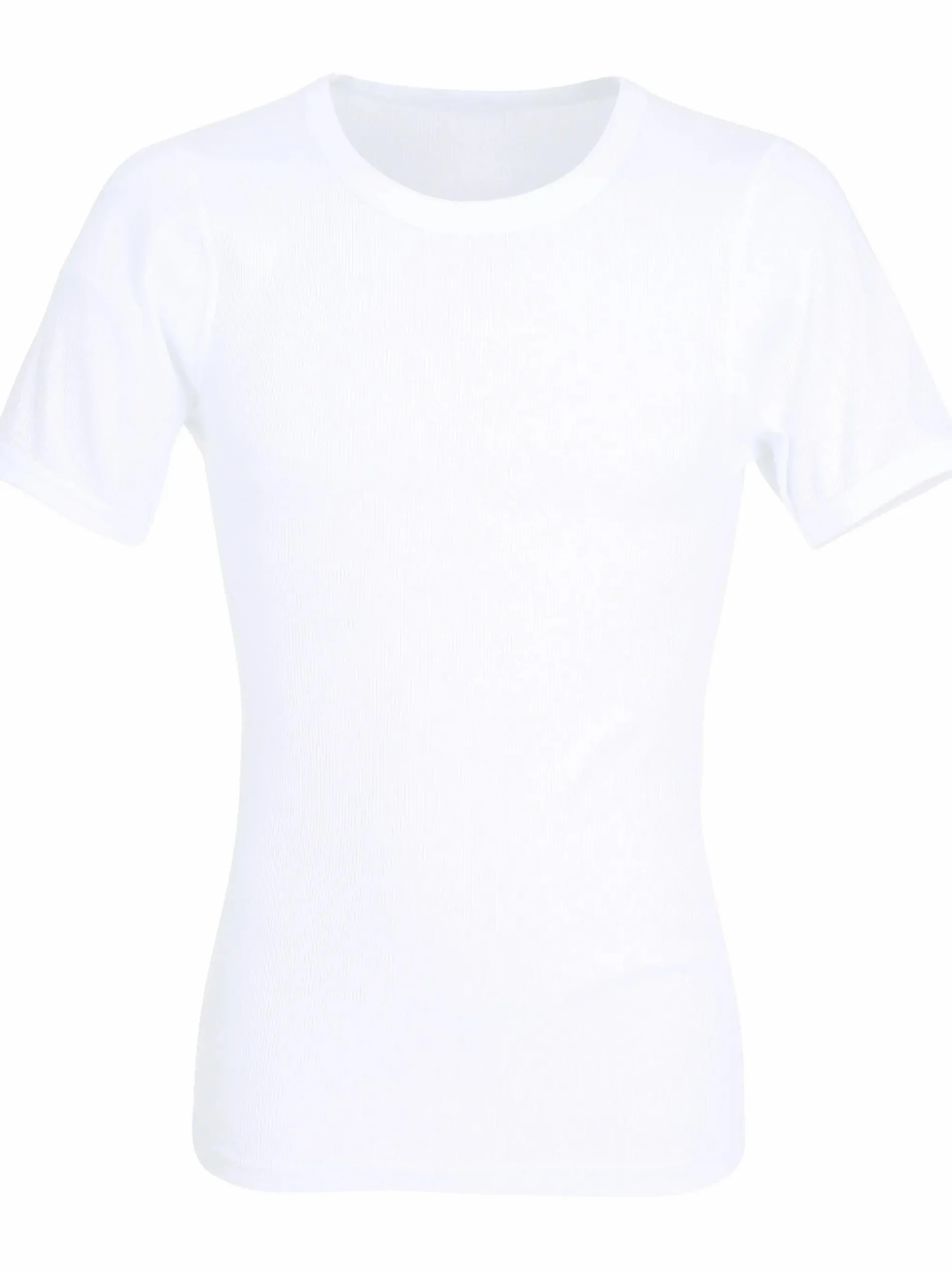 Herren Unterhemd in Doppelripp mit kurzem Arm