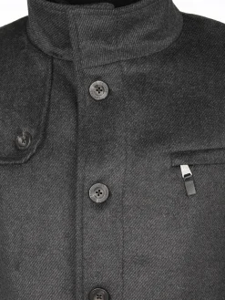 Herren Wollmantel im 2in1 Look