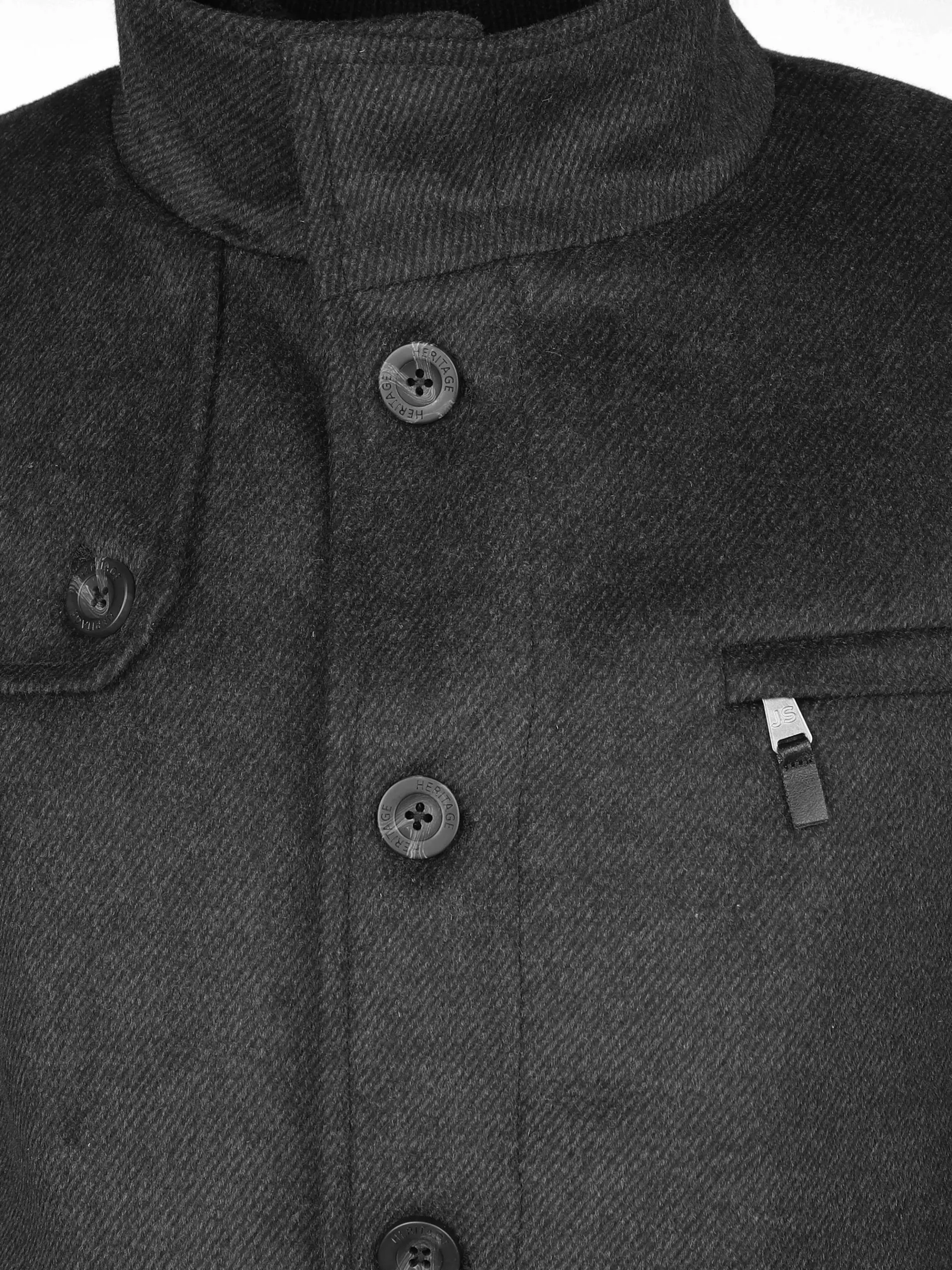 Herren Wollmantel im 2in1 Look