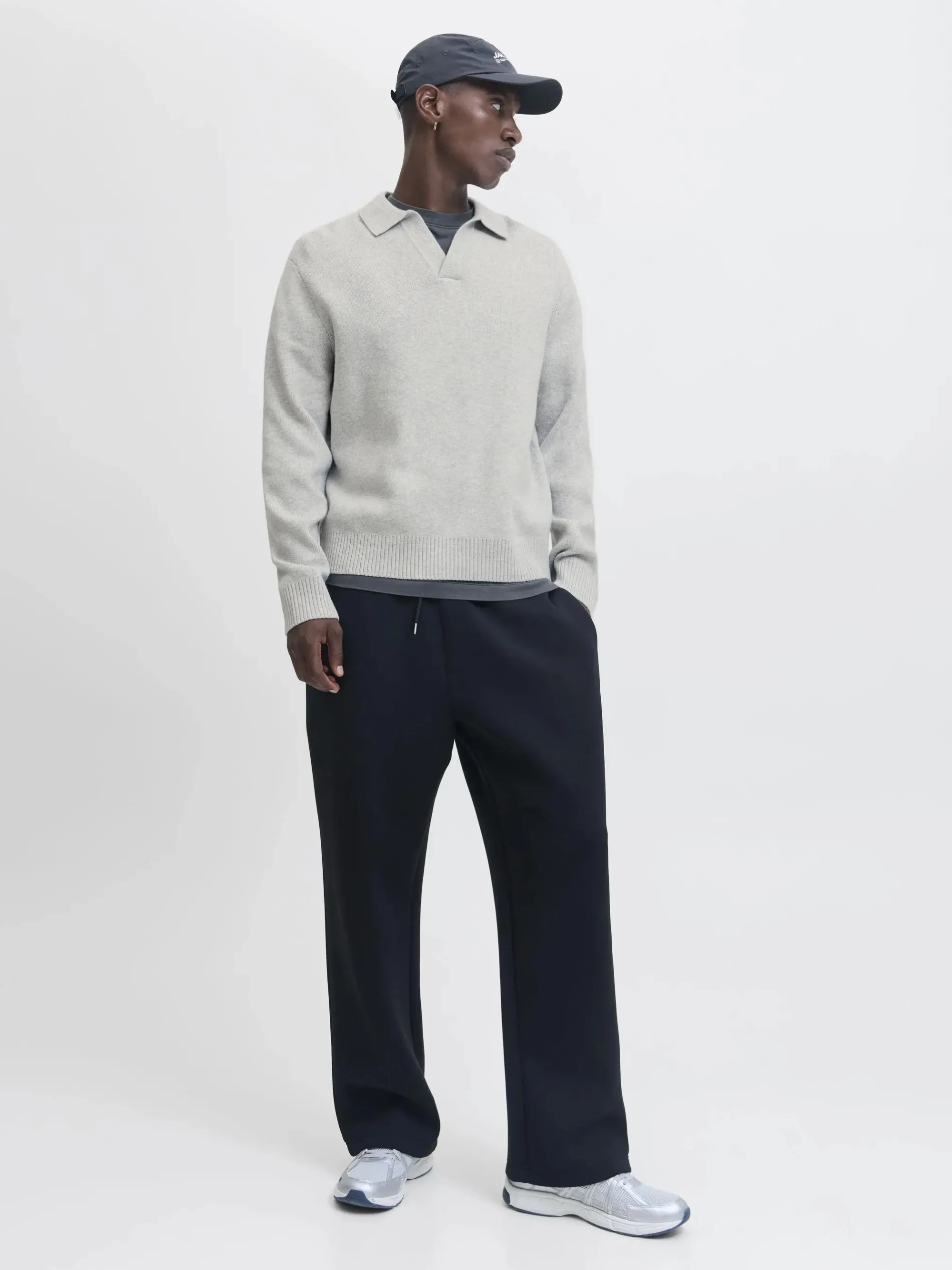 Jack & Jones JCOCOVER KNIT SPLIT N Strickpullover