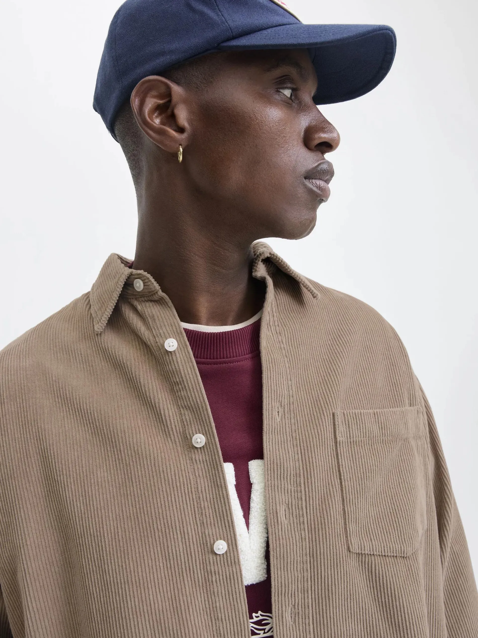 Jack & Jones JORINWOOD OVERSIZED C Cordhemd