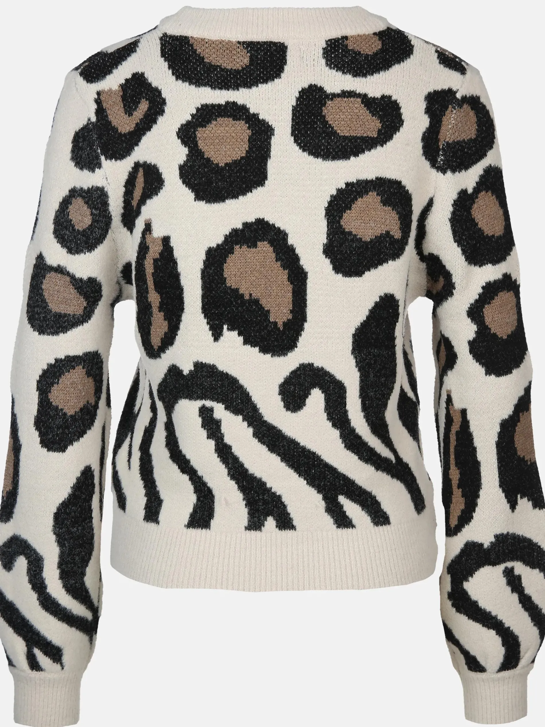 Jacquline JDYLORRAINE ANIMAL L/ Pullover mit abstraktem Leoprint