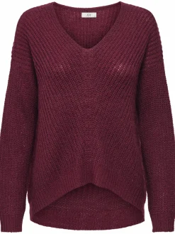 Jacquline JDYNEW MEGAN L/S PULLOV Strickpullover mit V-Ausschnitt