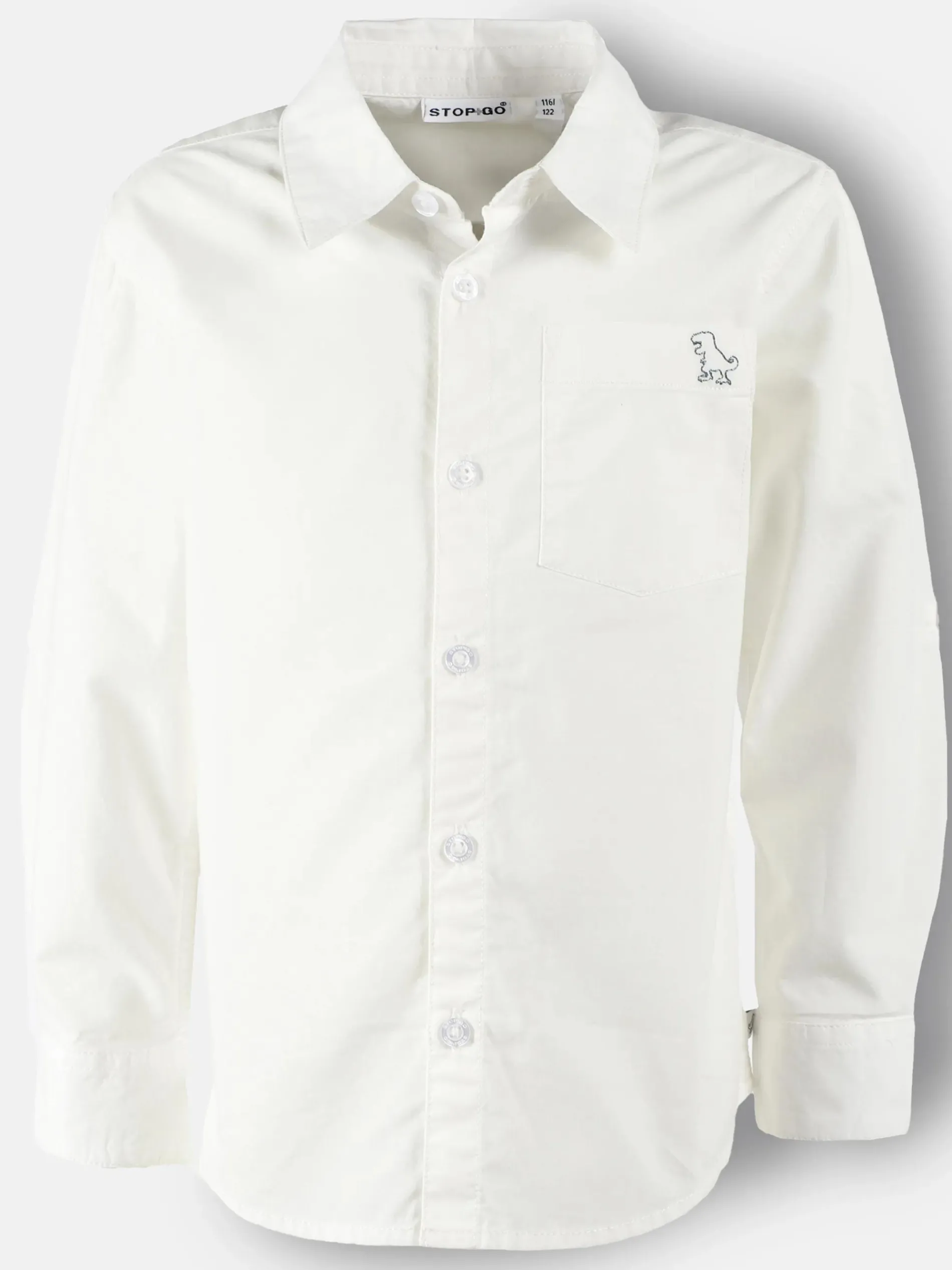 Jungen Hemd mit kleiner Dinostickerei