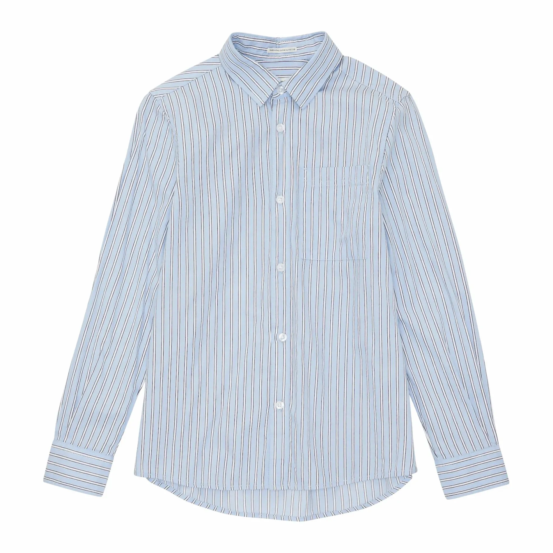 Jungen Hemd mit Streifen und Brusttasche