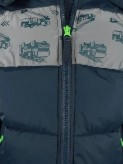 Jungen Jacke mit Feuerwhrprint