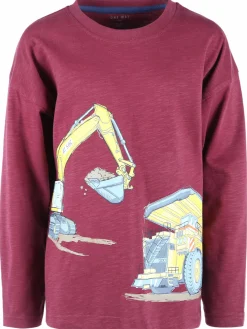 Jungen Langarmshirt mit Bagger-Print