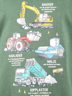 Jungen Langarmshirt mit Baustellen-Print