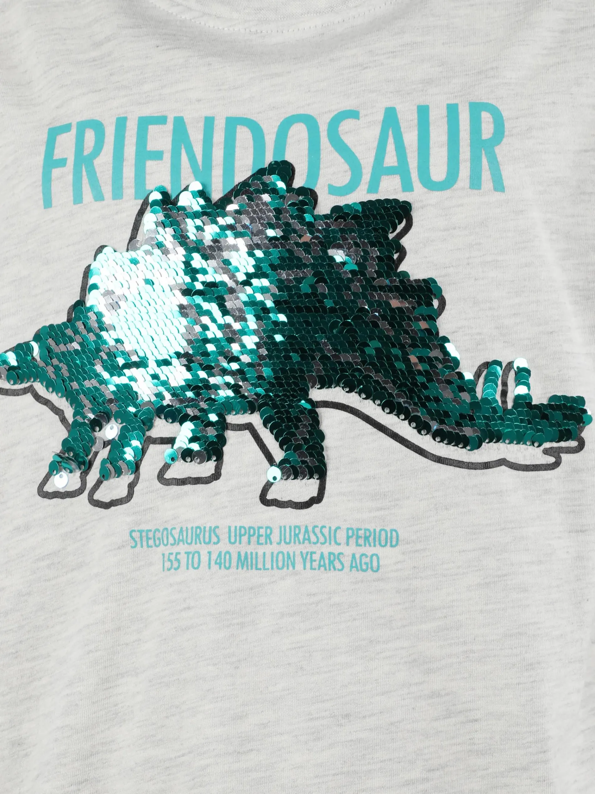 Jungen Langarmshirt mit Paillettenmotiv und Print