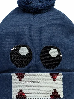 Jungen Mütze mit Paillettenmotiv