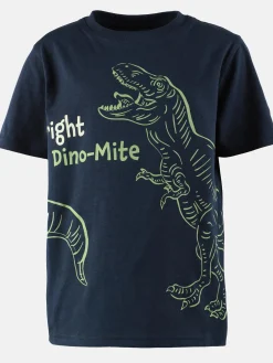 Jungen Shirt mit Dino-Leuchtmotiv