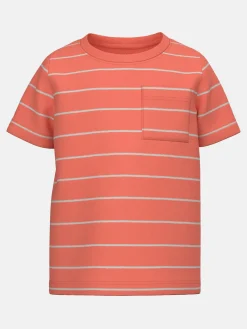 Jungen Shirt mit Streifen und Brusttasche