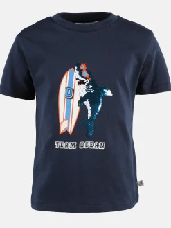 Jungen Shirt mit Wendepailletten-Motiv