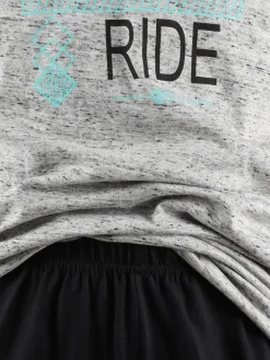 Jungen Shorty Schlafanzug mit Print