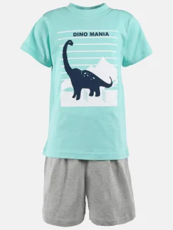 Jungen Shorty Schlafanzug mit Print