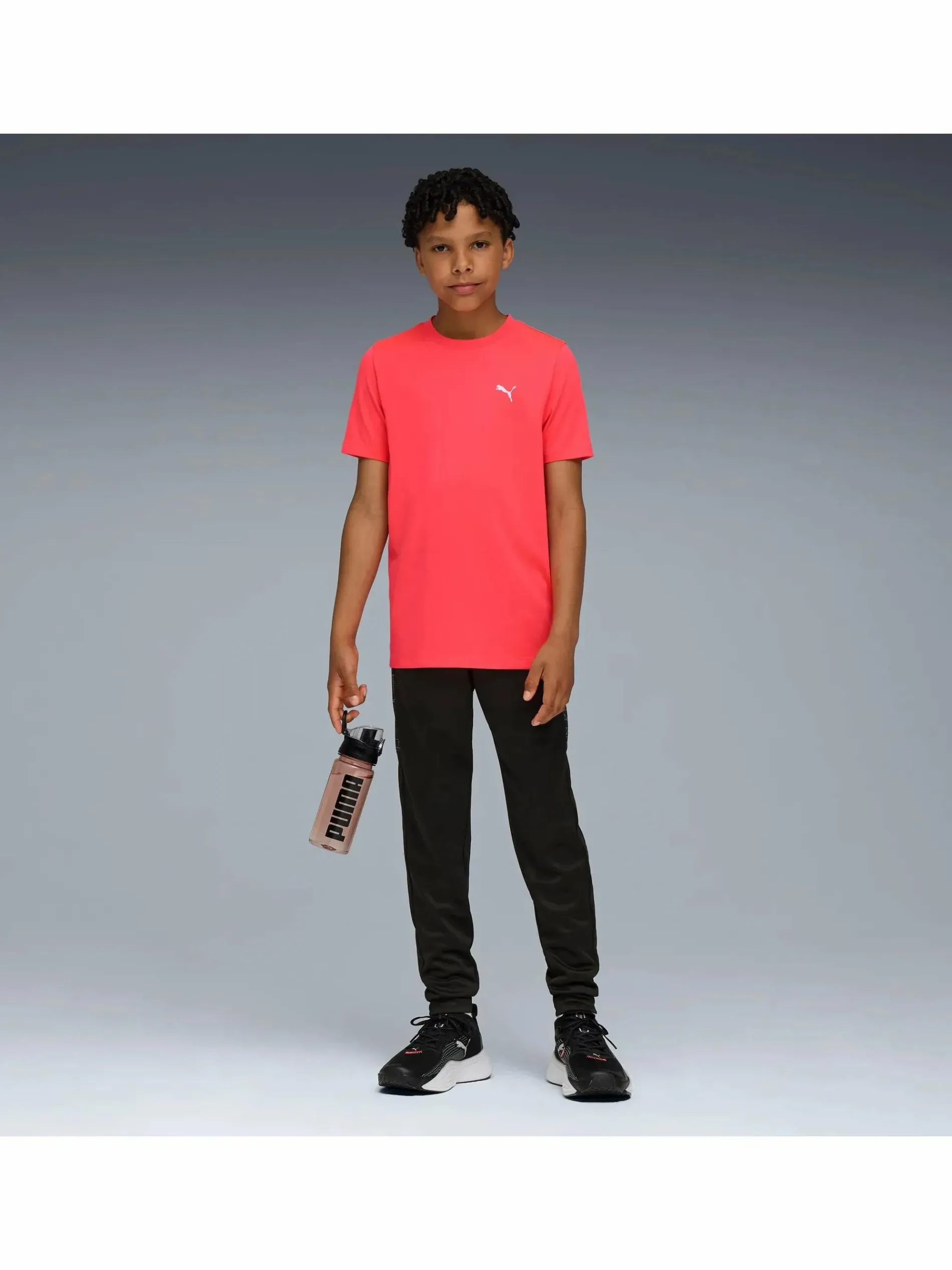 Jungen Sportshirt mit Logoprint