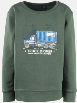 Jungen Sweatshirt mit Stickerei-Motv