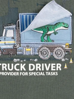 Jungen Sweatshirt mit Stickerei-Motv