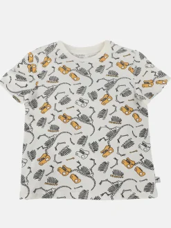 Jungen T-Shirt mit Skelettmotiven