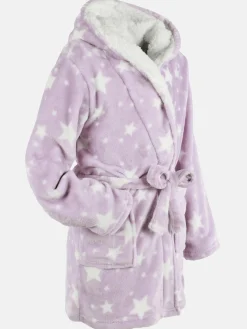 Kinder Flauschbademantel mit Kapuze