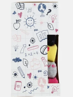 Kinder Socken Set, 5tlg., Schulanfang