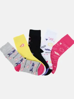 Kinder Socken Set, 5tlg., Schulanfang