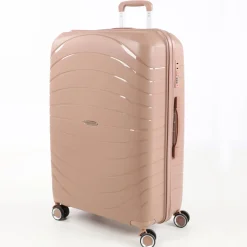 Koffer Denver, gold/rosa in Größe L 76x51x30cm