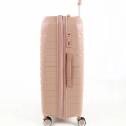 Koffer Denver, gold/rosa in Größe M 66x45x26cm