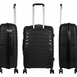 Koffer Denver, schwarz in Größe S 56x38x20cm