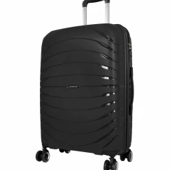 Koffer Denver, schwarz in Größe M 66x45x26cm