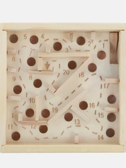 Kugellabyrinth aus Holz, 12x12cm
