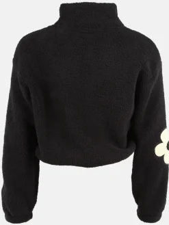 Mädchen YA44SMINA T Teddyjacke mit Blumenapplikation