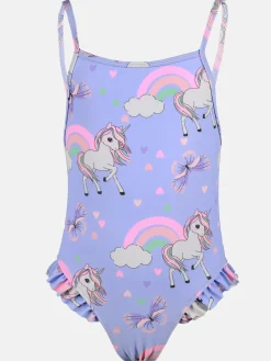 Mädchen Badeanzug mit Einhornmotiv