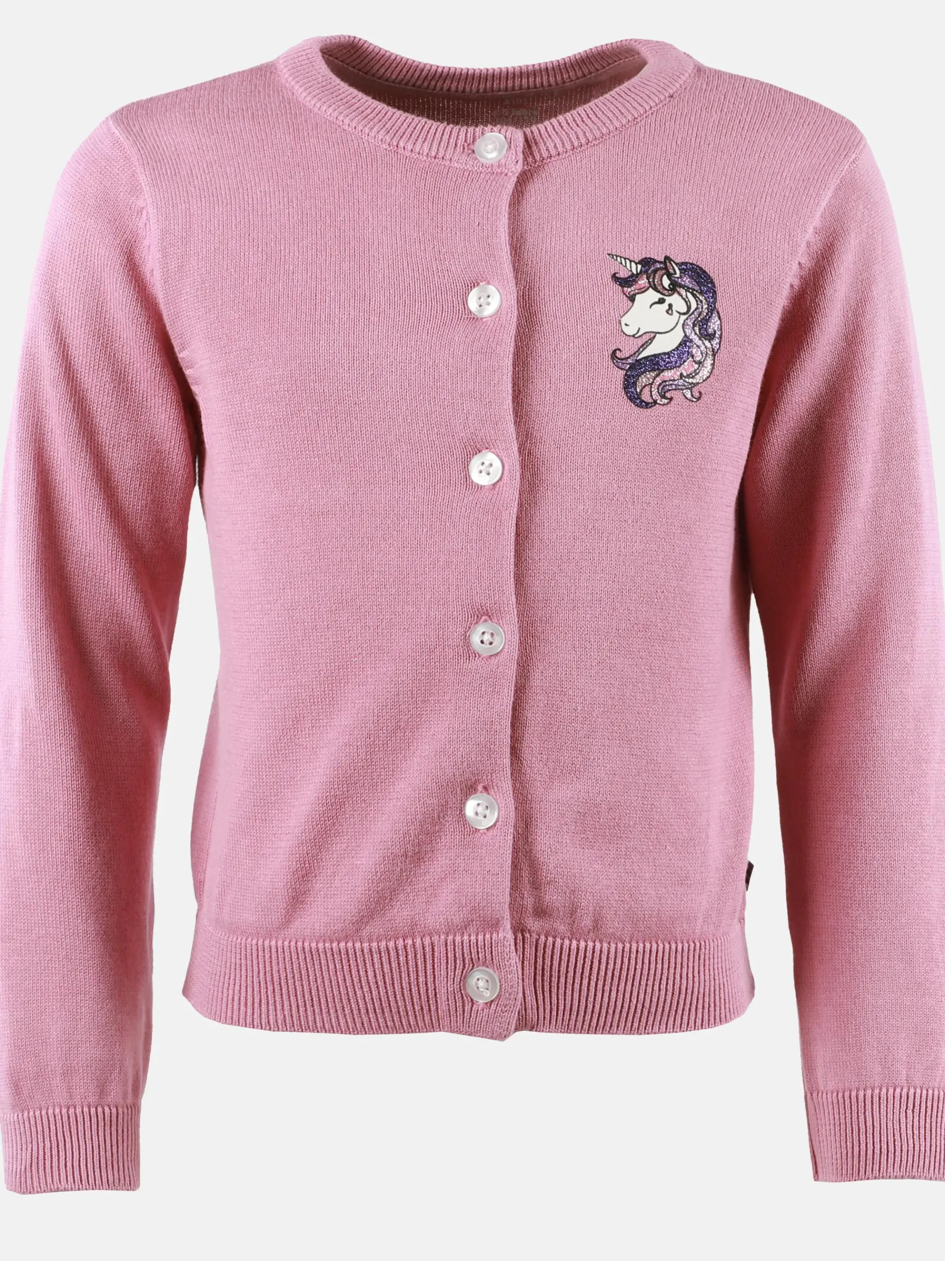 Mädchen Cardigan mit Glittereinhornprint