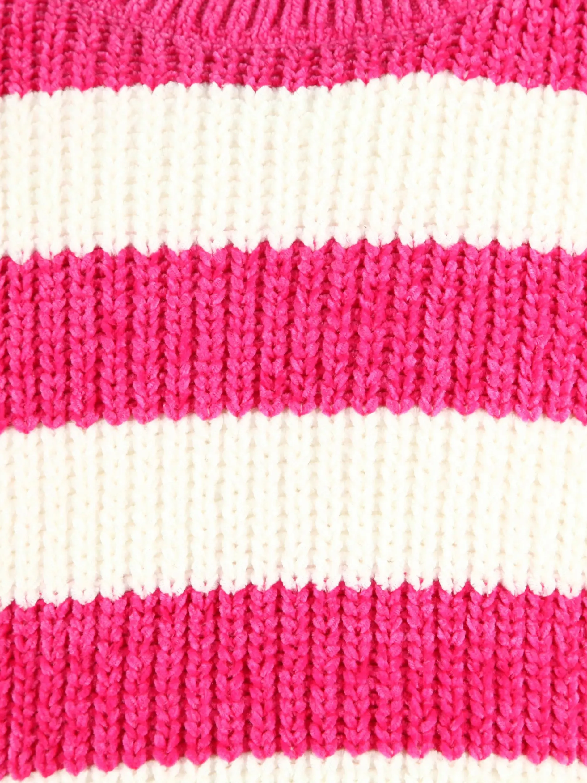 Mädchen Chenille Pullover mit Streifen