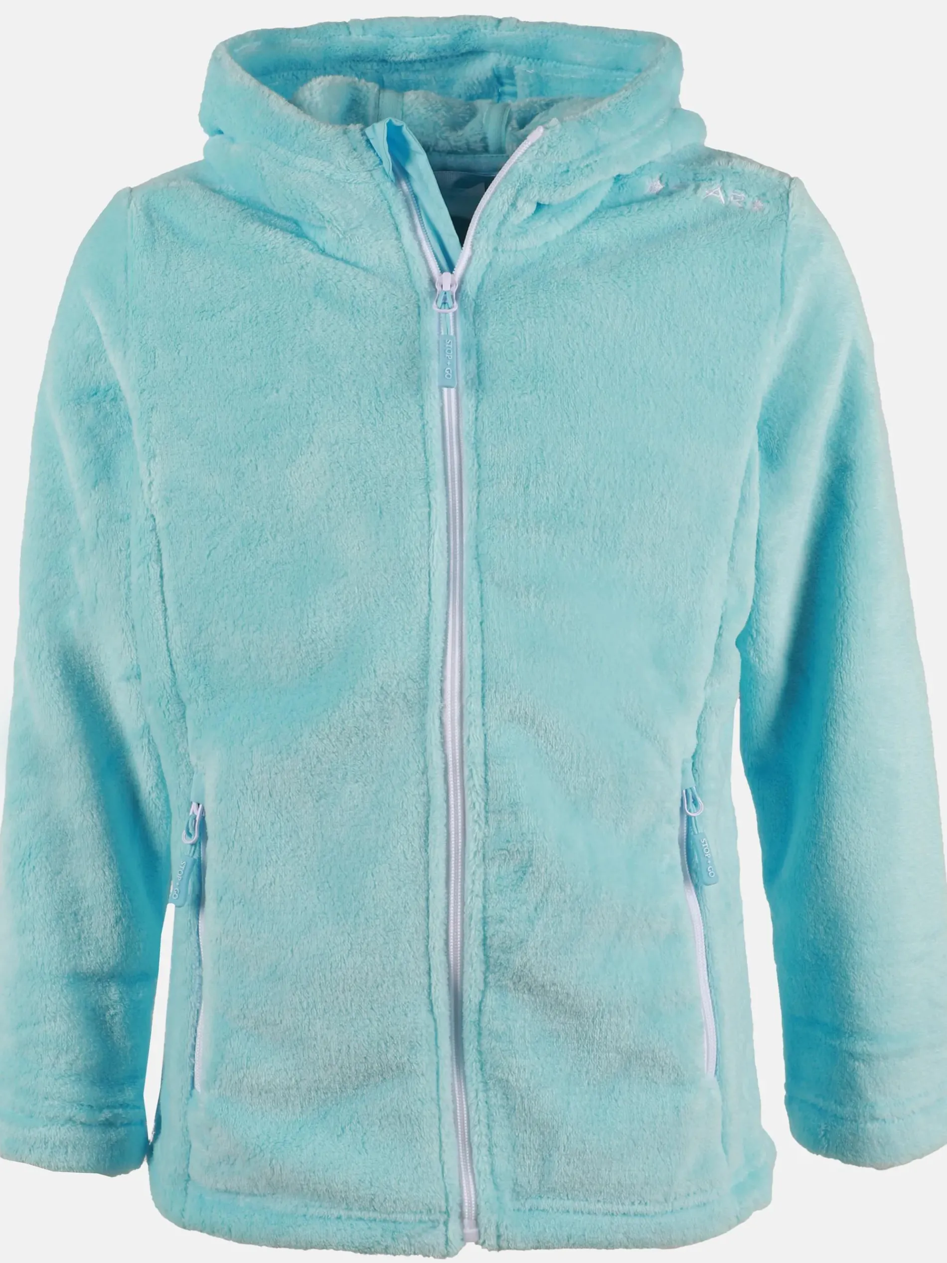 Mädchen Flauschejacke mit Kapuze