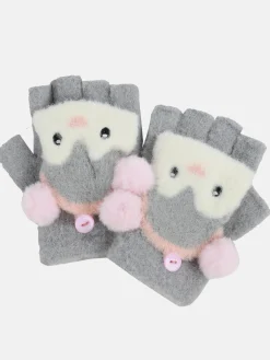 Mädchen Handschuhe mit Tiergesicht